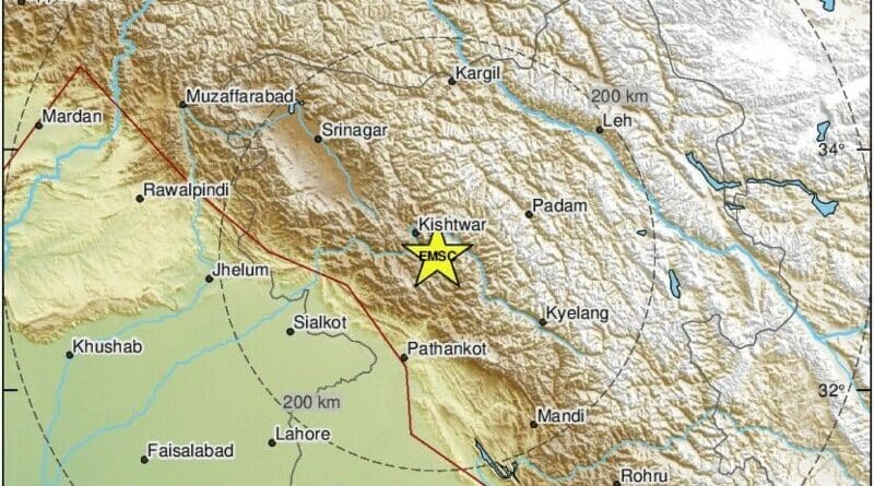 5.6 magnitude earthquake jolts parts of Pakistan India on 13th June 2023